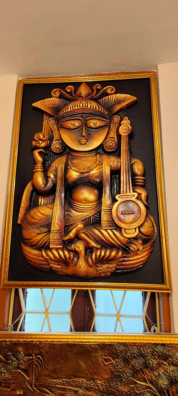 Saraswati wall art